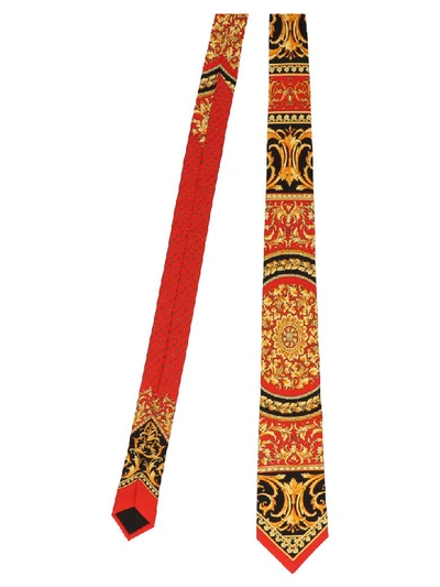 Shop Versace Tie In Multicolor