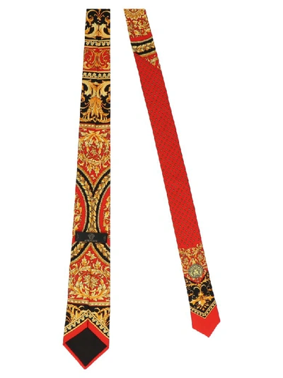 Shop Versace Tie In Multicolor