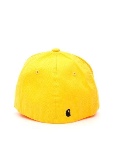 Shop Carhartt Script Bucket Baseball Cap In Primula Black (yellow)