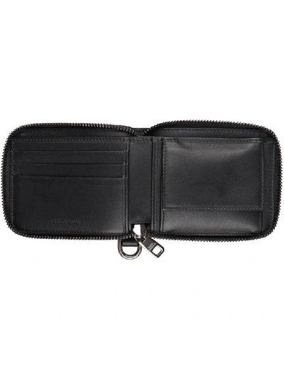 Shop Dolce & Gabbana Leather Zip Around Wallet In Black