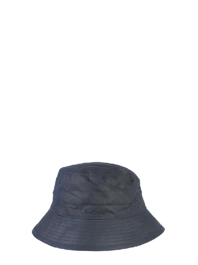 Shop Barbour Cerato Cotton Hat In Blu