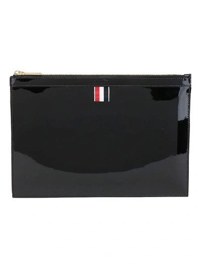 Shop Thom Browne Tablet Holder In Black