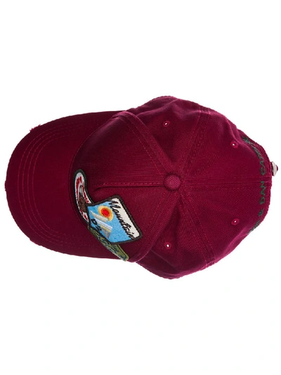 Shop Dsquared2 Bad Scout Baseball Cap In Bordeaux