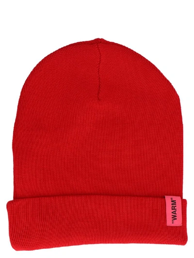 Shop Off-white Beanie In Red