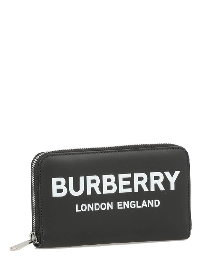 Shop Burberry Logo Wallet In Black