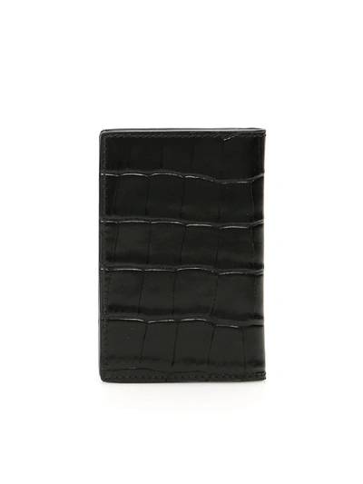 Shop Alexander Mcqueen Skull Bi-fold Cardholder In Black (black)
