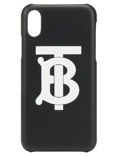 Shop Burberry Rufus Iphone Xs Cover In Black