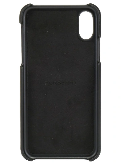 Shop Burberry Rufus Iphone Xs Cover In Black
