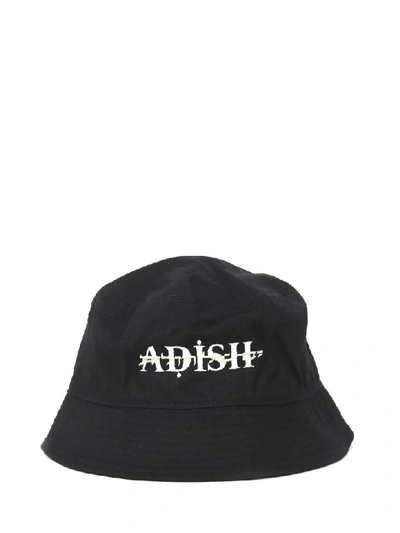 Shop Adish Black Bucket Hat Hebrew In Multi Black