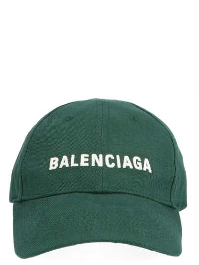 Shop Balenciaga Cap In Green