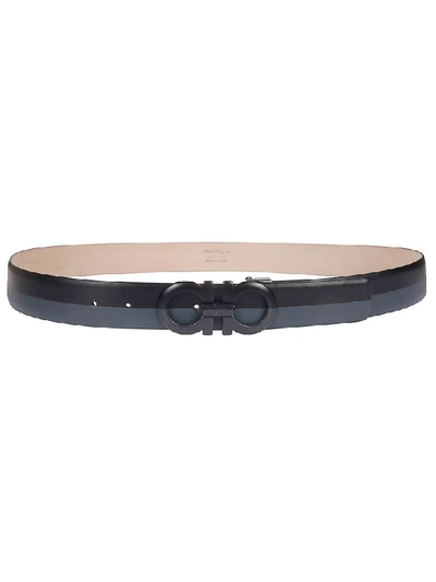 Shop Ferragamo Leather Belt In Black