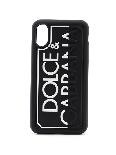 Shop Dolce & Gabbana Phone Cover In Nero/bianco