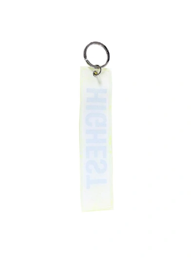 Shop Palm Angels Key Ring Fluo Key Rings In Yellow