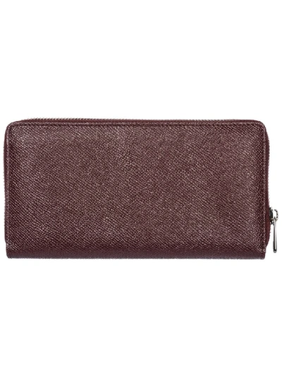 Shop Dolce & Gabbana Bunny Wallet In Bordeaux