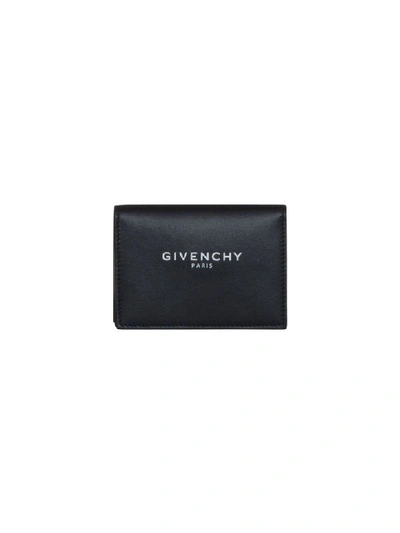 Shop Givenchy Logo Cardholder In Nero
