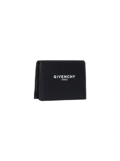 Shop Givenchy Logo Cardholder In Nero
