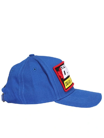 Shop Dsquared2 Baseball Cap In Blue