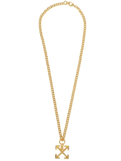 Shop Off-white Necklace In Gold