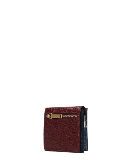 Shop Thom Browne Wallet In Bordeaux Leather