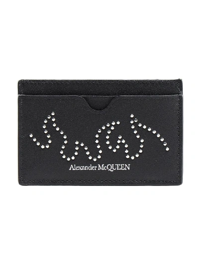 Shop Alexander Mcqueen Card Holder In Black