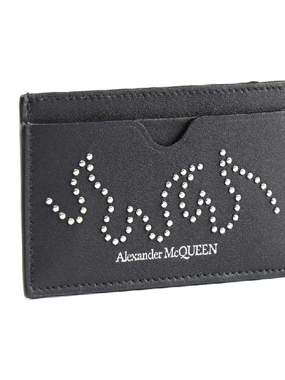 Shop Alexander Mcqueen Card Holder In Black