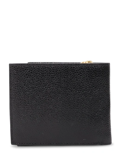 Shop Thom Browne Black Wallet With Pocket