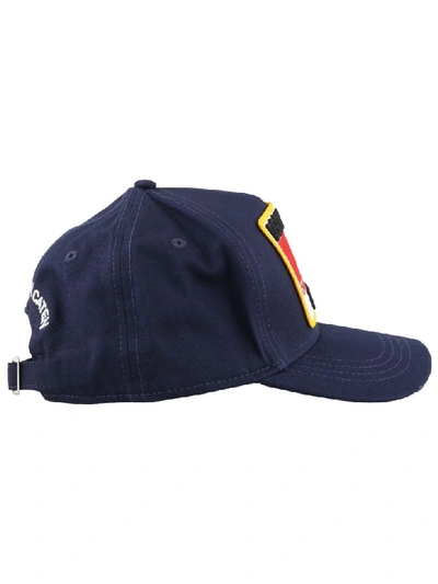 Shop Dsquared2 Baseball Cap In Navy