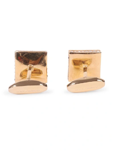 Shop Dolce & Gabbana Green Cufflinks