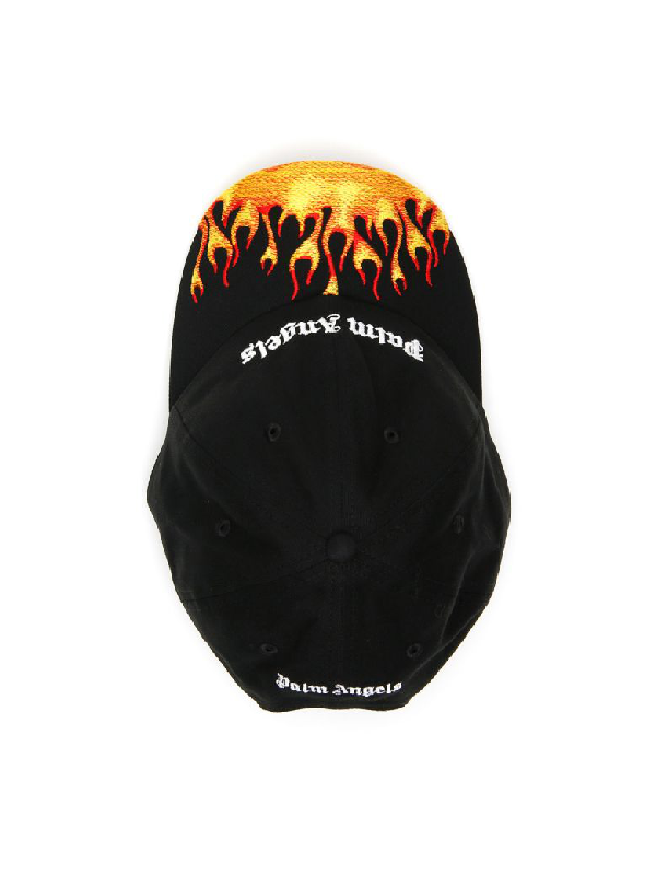 palm angels hat flame