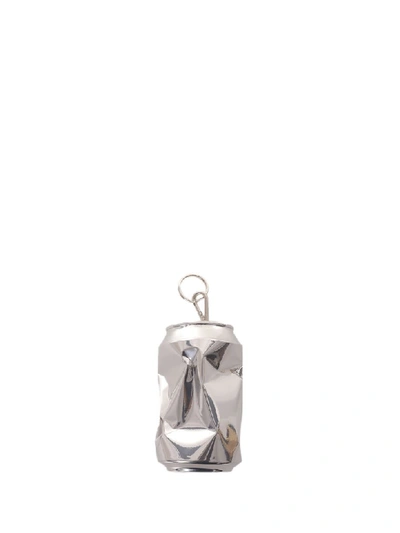 Shop Raf Simons Can Keyring In Silver