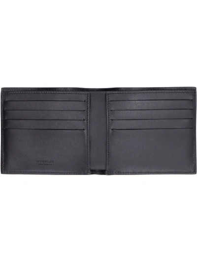 Shop Givenchy Leather Flap-over Wallet In Black