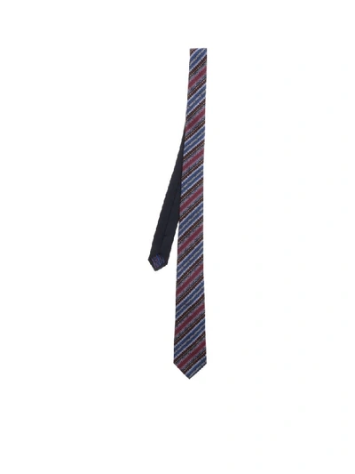 Shop Missoni Silk Tie In Multicolor