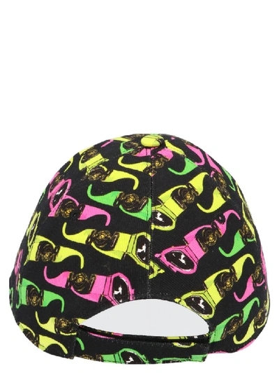 Shop Versace Biggie Sungalsses Cap In Multicolor