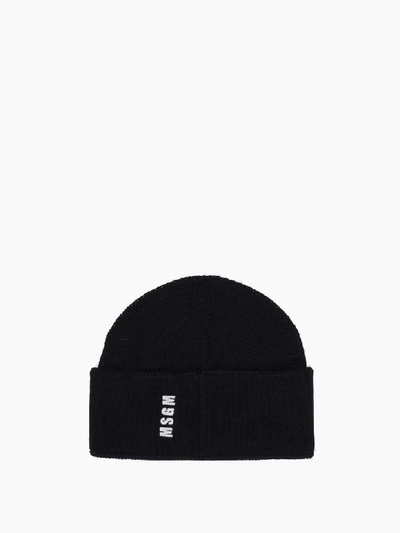 Shop Msgm Cap In Black