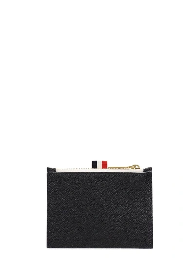 Shop Thom Browne White And Black Leather Coin Purse