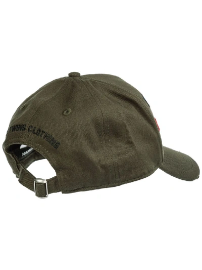 Shop Dsquared2 Tape Baseball Cap In Militare