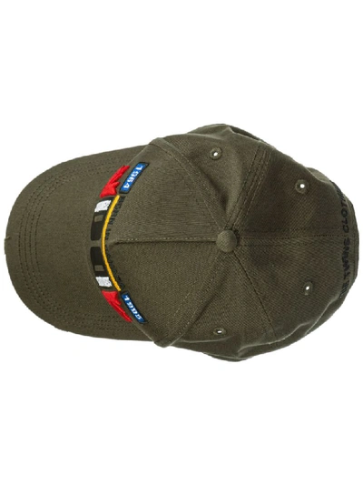 Shop Dsquared2 Tape Baseball Cap In Militare
