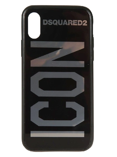 knop Van streek informeel Dsquared2 Iphone X Icon Case In Black | ModeSens