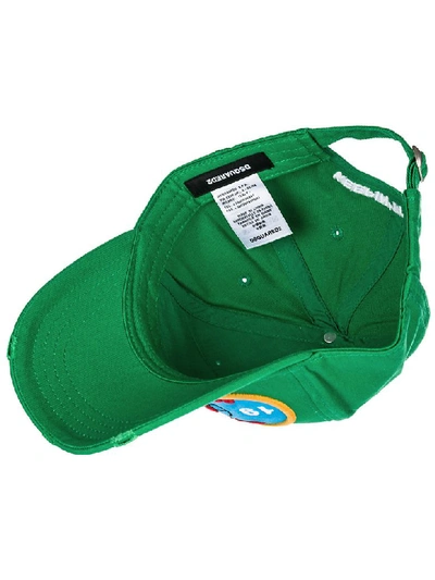 Shop Dsquared2 Bad Scout Baseball Cap In Verde