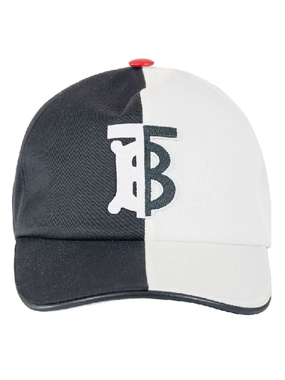 Shop Burberry Trucker Cap In Black/white