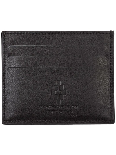 Shop Marcelo Burlon County Of Milan Norwegian Wings Credit Card Holder In Nero