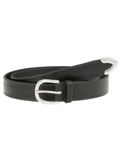 Shop Orciani Leather Belt In Black