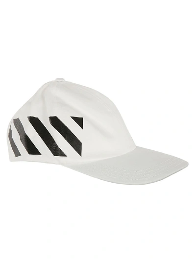 Shop Off-white Diag Baseball Cap In Off White/black