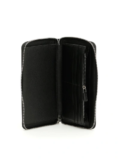 Shop Prada Zip-around Wallet In Nero (black)