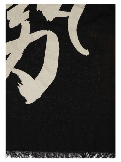 Shop Yohji Yamamoto Ready For War Scarf In Black