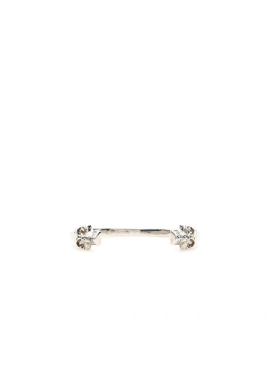 Shop Alexander Mcqueen Double Skull Bracelet In Silver (silver)