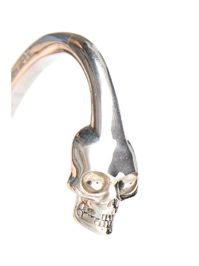 Shop Alexander Mcqueen Double Skull Bracelet In Silver (silver)