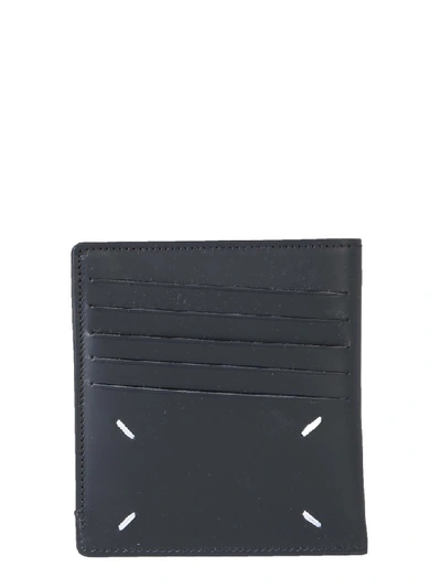 Shop Maison Margiela Leather Wallet In Nero