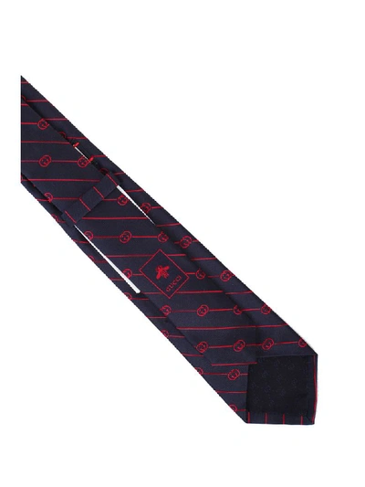 Shop Gucci Blue Silk Tie