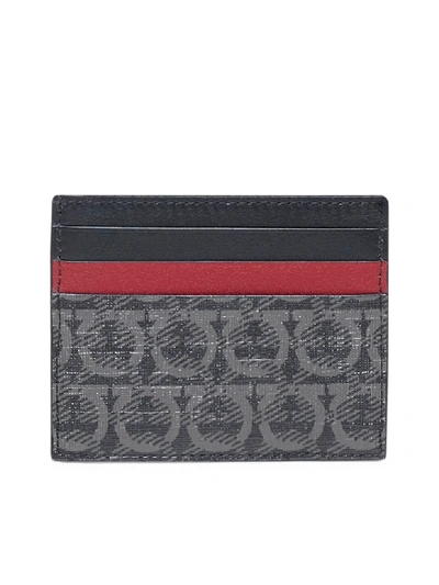 Shop Ferragamo Wallet In Nero Grigio